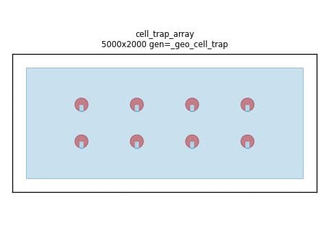 Cell trap array
